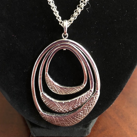 Charming Charlie Double Strand Pendant Necklace - Picture 2 of 4